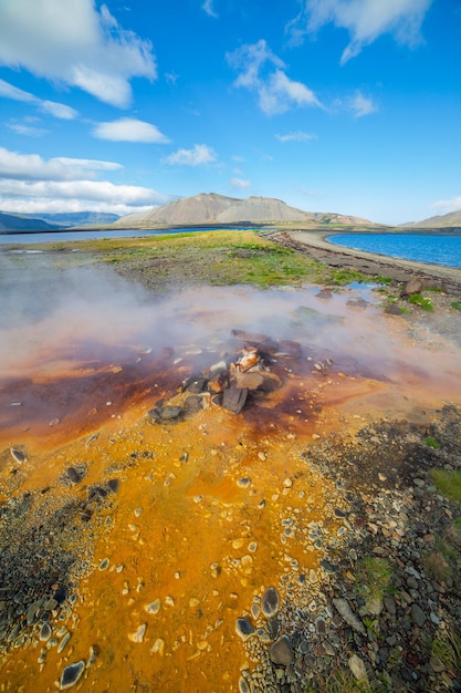 Primavera geotérmica caliente