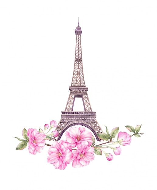 Foto primavera ilustração paris.