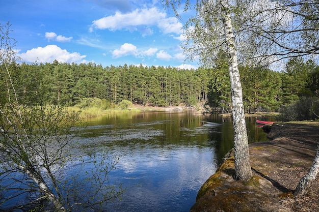 Primavera en el parque nacional de Rusia central