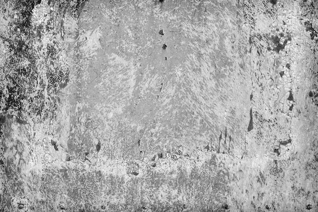 Primer agrietado viejo de la textura del fondo de la pintura oxidada blanco y negro