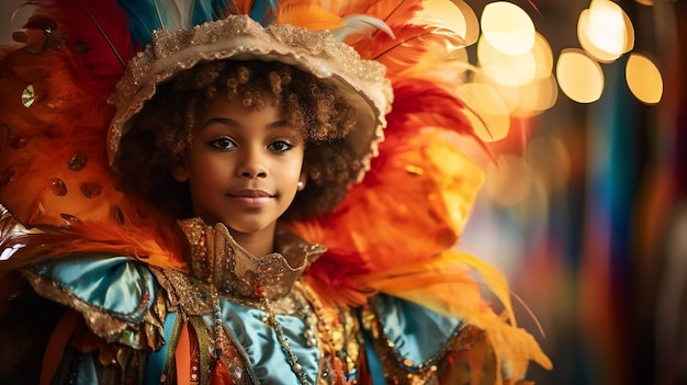 El primer carnaval de un niño Una emocionante aventura de preparación de trajes