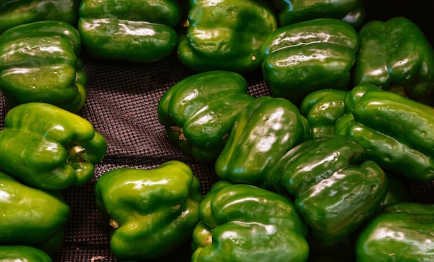 Foto primer chile verde en el mercado