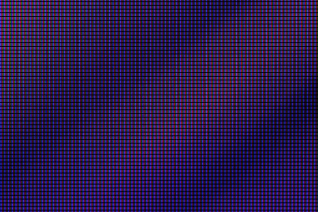 Primer diodo LED RGB de TV LED o panel de visualización de pantalla de computadora con monitor LED.