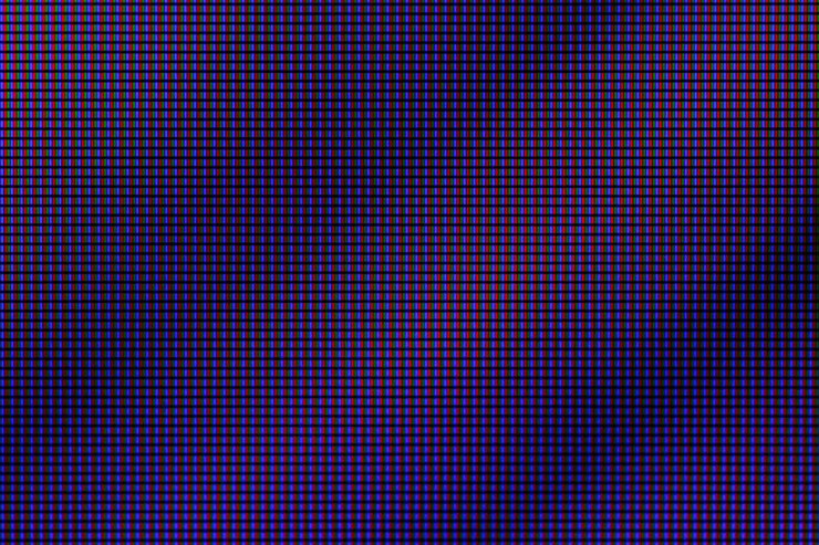 Primer diodo LED RGB de TV LED o panel de visualización de pantalla de computadora con monitor LED.