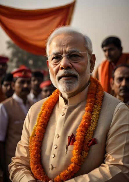 Foto el primer ministro de la india, narendra modi, creado con ia generativa