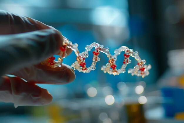 Primer plano de un ADN