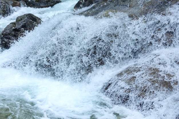 Primer plano de agua de cascada