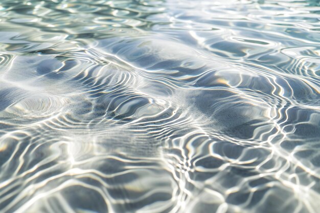 Foto primer plano del agua ondulada en el fondo de una piscina