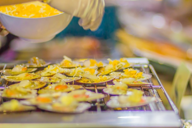 Foto primer plano de los alimentos en el plato