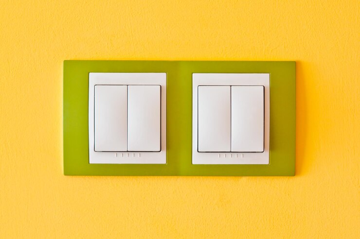 Foto primer plano de amarillo pintado en la pared