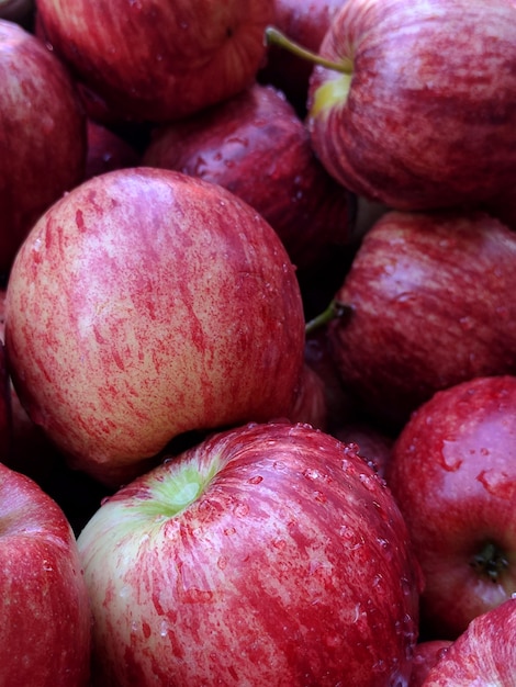 Primer plano de Apple rojo