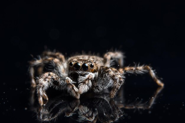 Foto primer plano de una araña