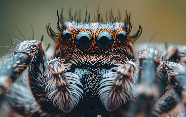 Foto un primer plano de una araña