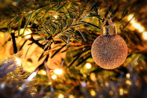 Primer plano del árbol de Navidad