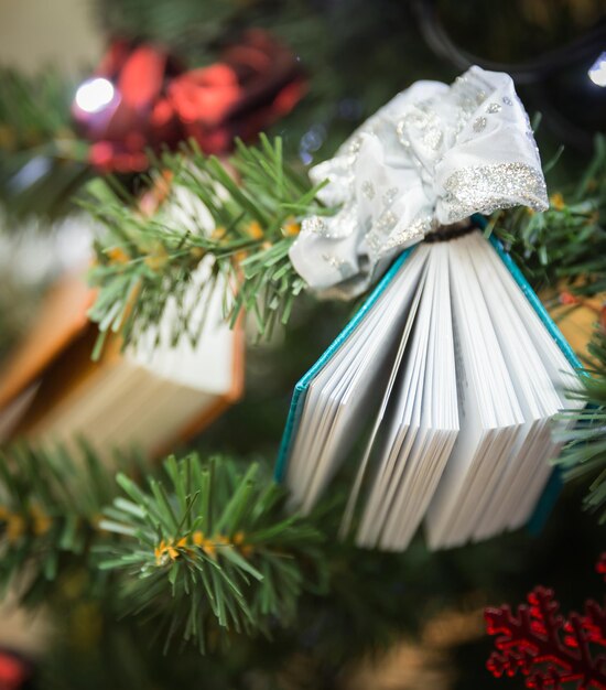 Foto primer plano del árbol de navidad