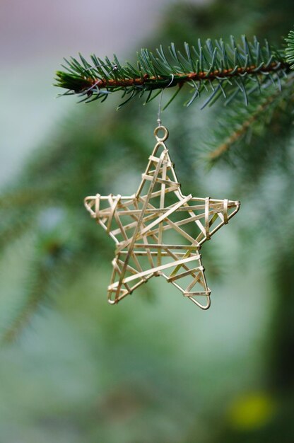 Primer plano del árbol de Navidad