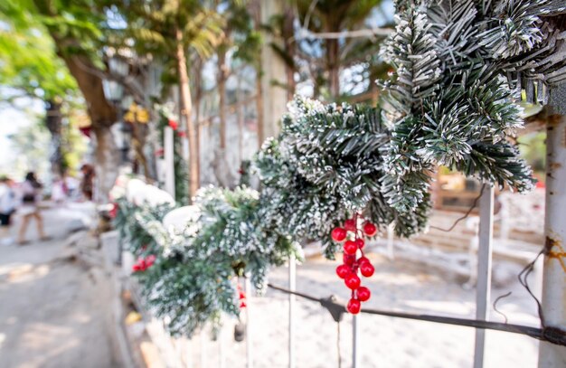 Foto primer plano del árbol de navidad