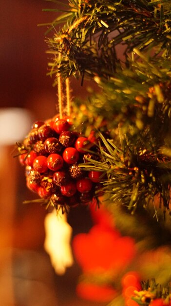 Foto primer plano del árbol de navidad