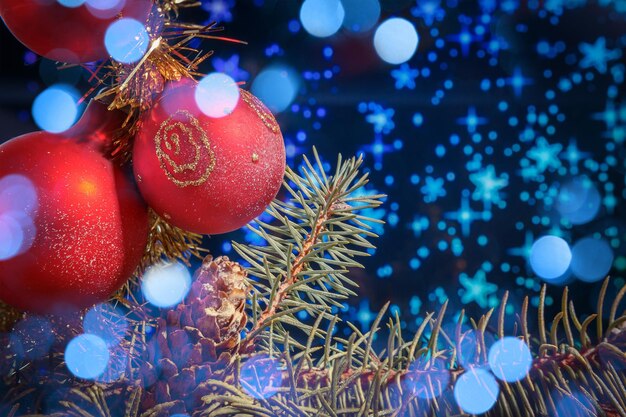 Foto primer plano del árbol de navidad