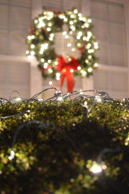 Foto primer plano del árbol de navidad