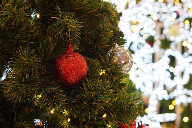 Primer plano del árbol de Navidad