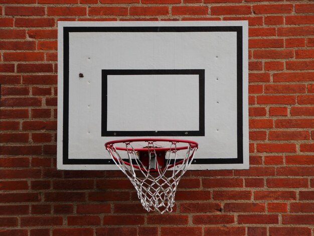 Foto primer plano de un aro de baloncesto