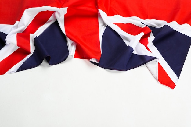 Primer plano de la bandera Union Jack