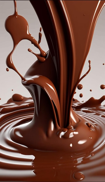 Un primer plano de una barra de chocolate con la palabra chocolate