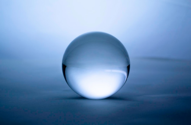 Primer plano de la bola de cristal