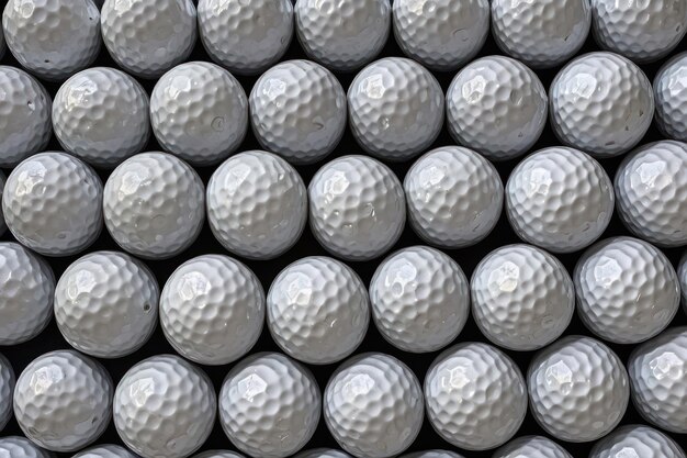 Foto un primer plano de las bolas de golf