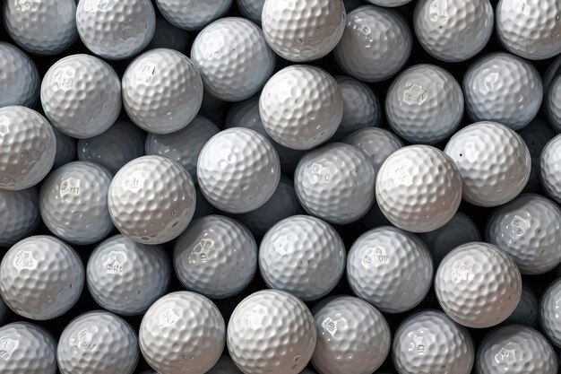 Foto un primer plano de las bolas de golf