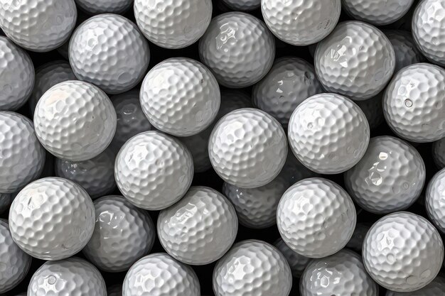 Foto un primer plano de las bolas de golf