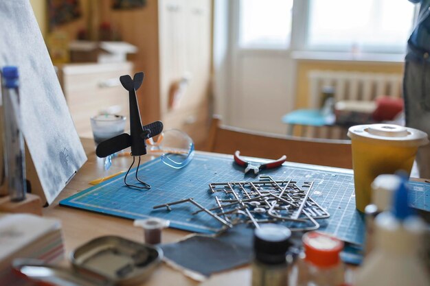 Foto primer plano de los botones en la mesa