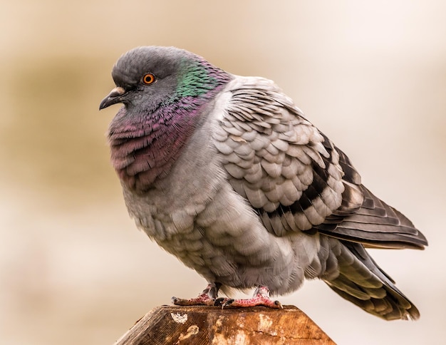 Primer plano de un búho en el aire libre