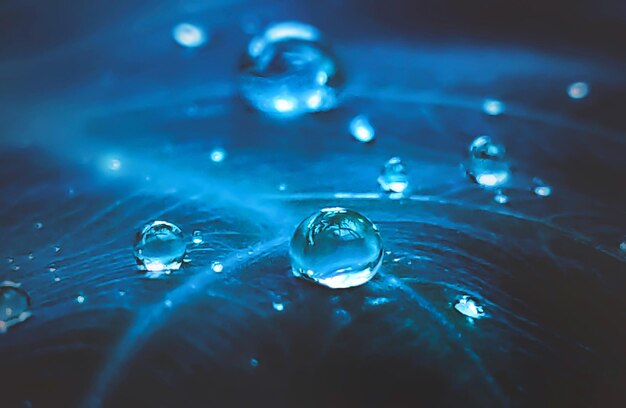 Foto primer plano de burbujas en el agua