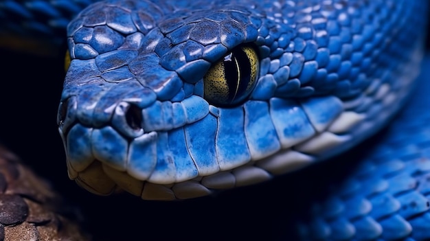 Foto un primer plano de la cabeza de una boa constrictora