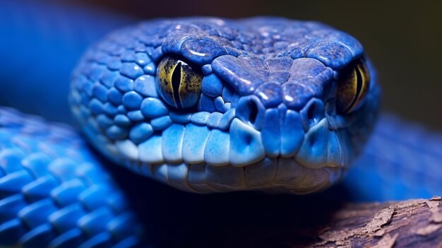 Foto un primer plano de la cabeza de una boa constrictora