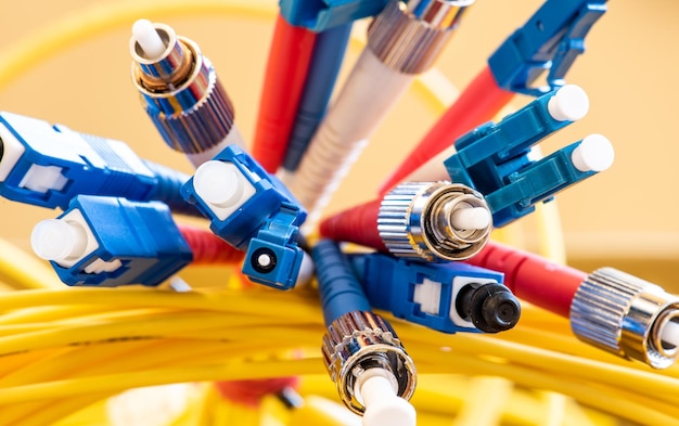Primer plano de los cables