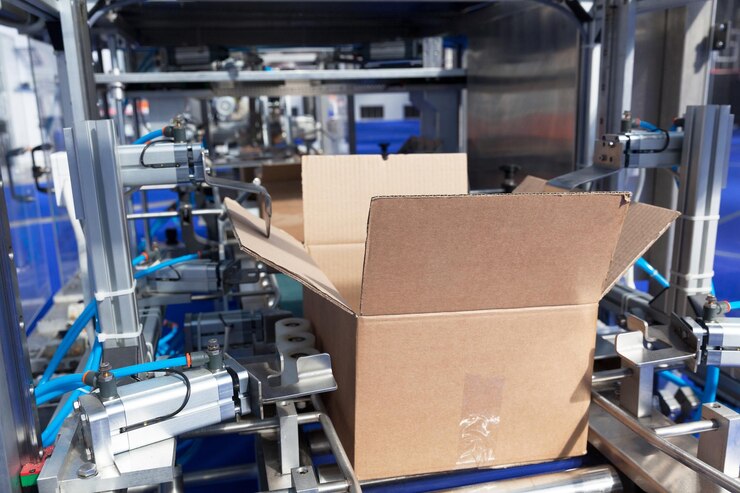 Foto primer plano de una caja de cartón abierta