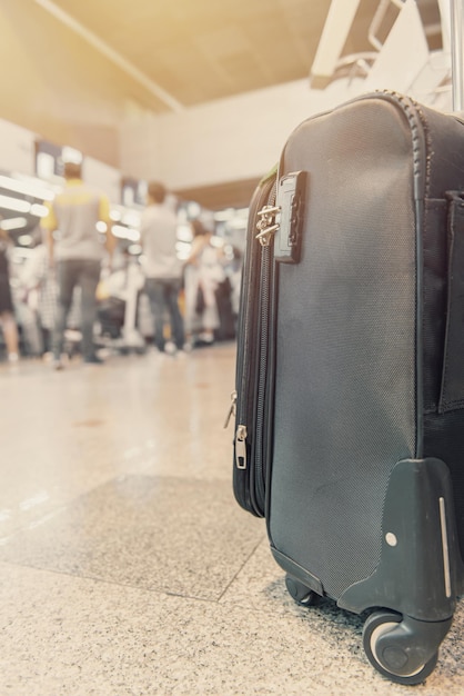 Foto primer plano de la cámara en el aeropuerto