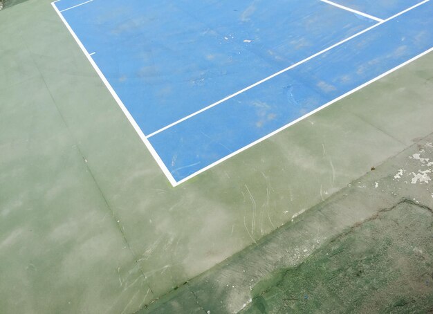 Foto primer plano de una cancha de tenis