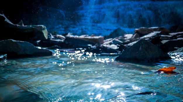 Primer plano de la cascada