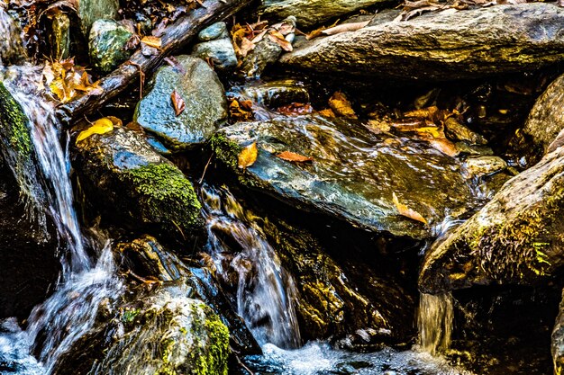 Primer plano de la cascada