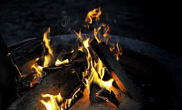 Primer plano de la chimenea