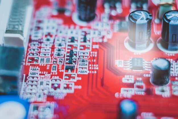 Primer plano de chips de computadora