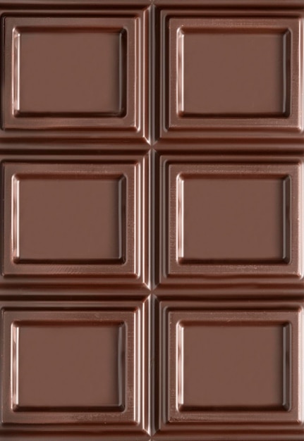 Primer plano de chocolate oscuro