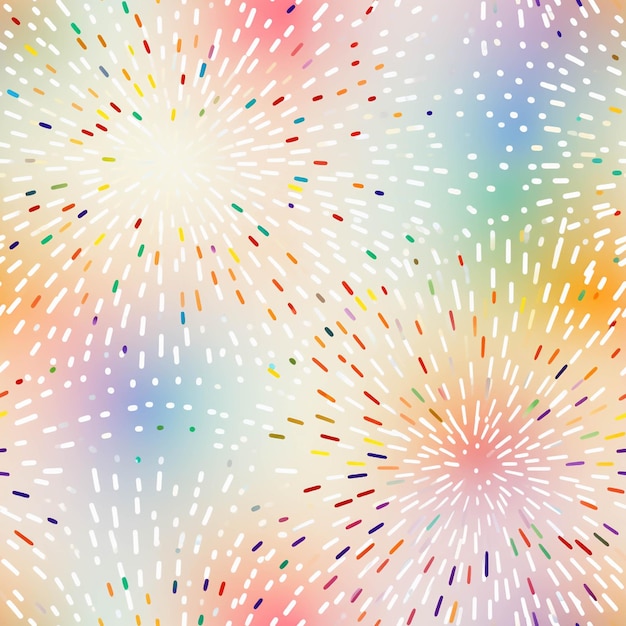 Un primer plano de un colorido espectáculo de fuegos artificiales con muchos colores ai generativa