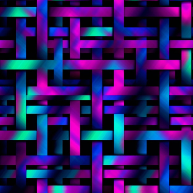 un primer plano de un colorido patrón de cuadrados y rectángulos generativos ai