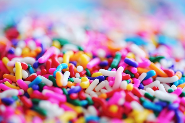 primer plano, de, coloridos, caramelos