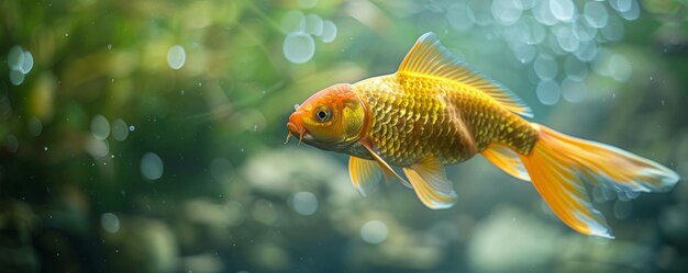 Un primer plano de los coloridos peces koi en aguas claras